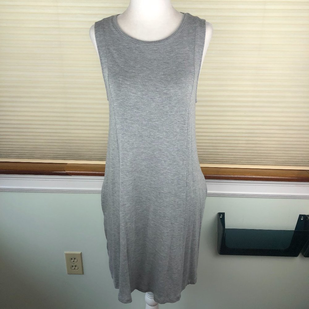 LOU & GREY Beachy Coastal Sleeveless Comfy Lightweight Dress w Pockets Festival